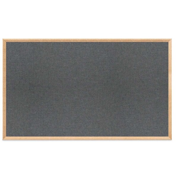 United Visual Products Decor Wood Combo Board, 72"x48", Walnut/Black Porcelain & Pearl UV705DEFAB-WALNUT-BLKPORC-PEARL - main